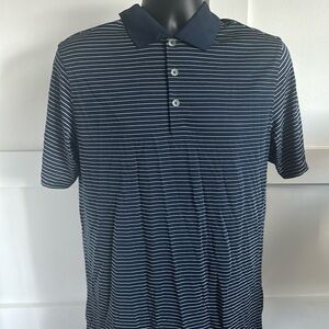 Nike Small Dri Fit Golf polo Navy/white stripe